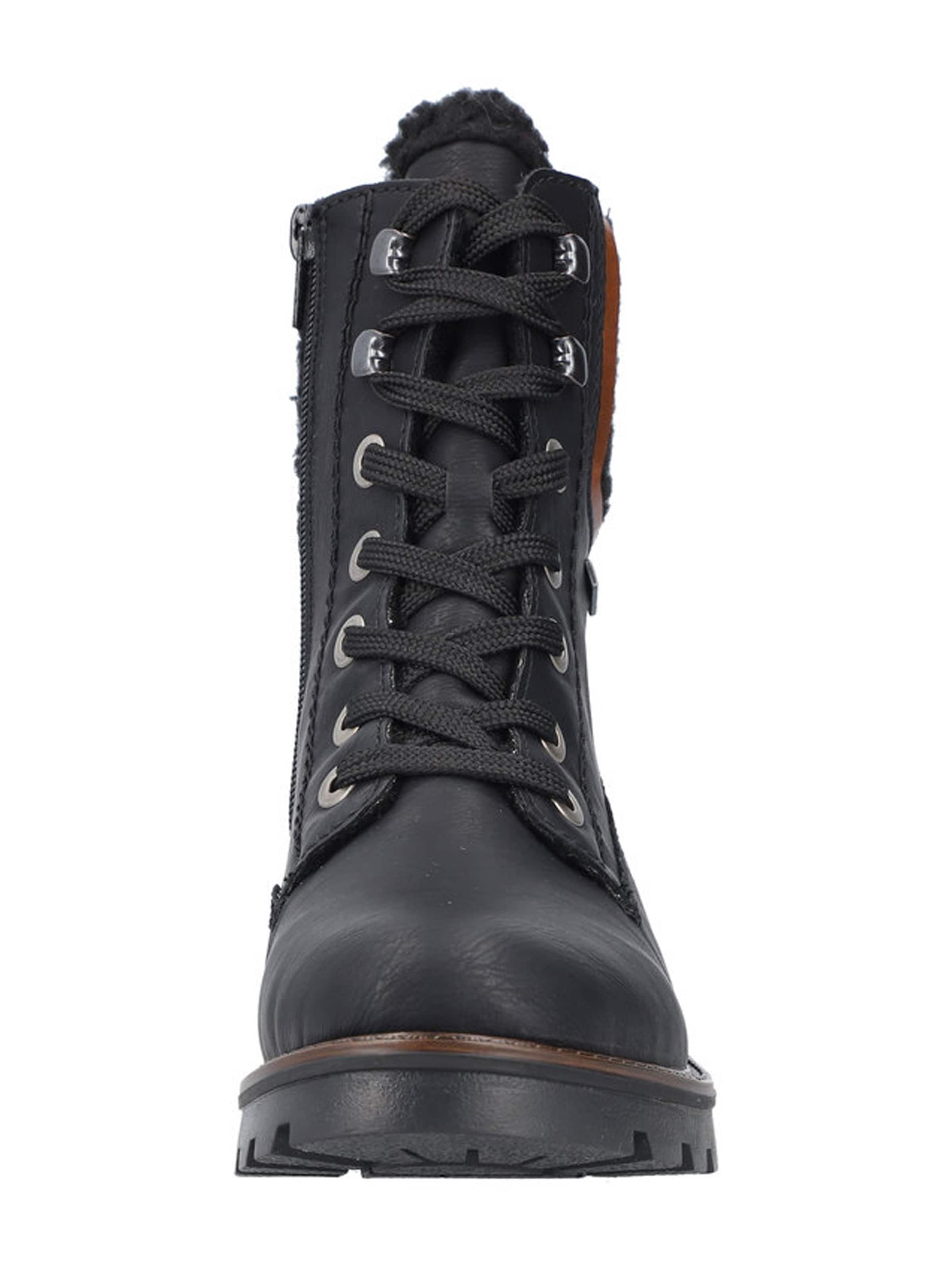 Bottines à lacets Rieker en noir