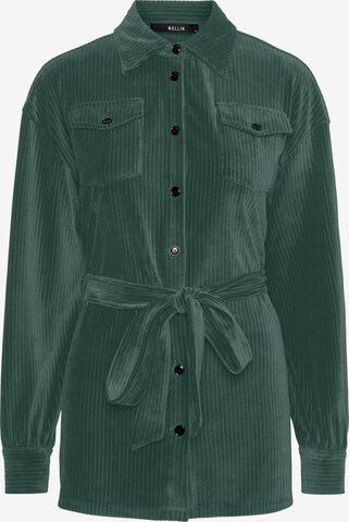 Veste mi-saison 'NIDA' PIECES en vert : devant