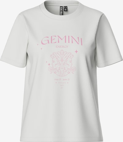 PIECES T-shirt 'FAST' en rose / blanc, Vue avec produit