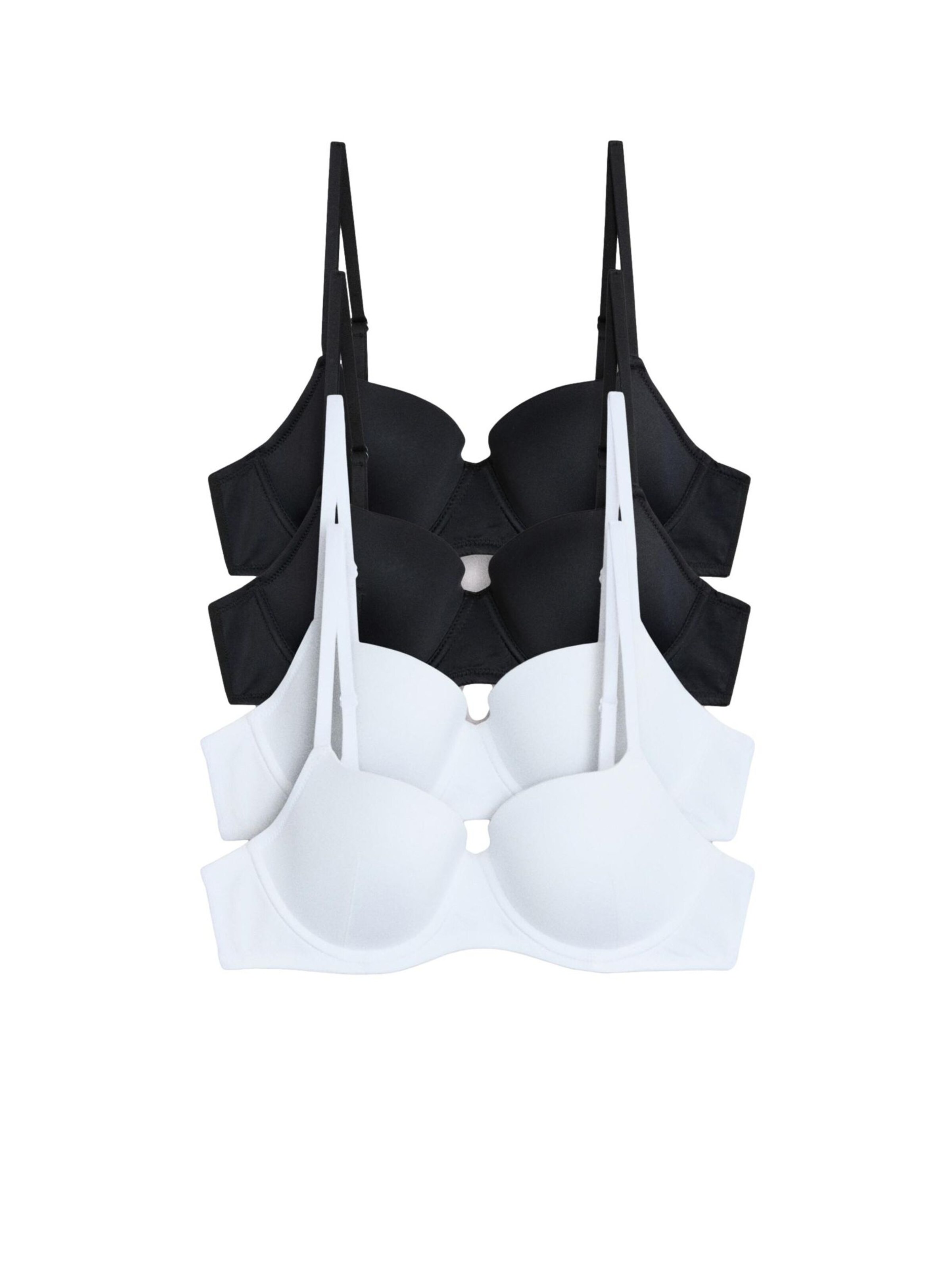 The Set Balconette BH in Schwarz: Vorderseite