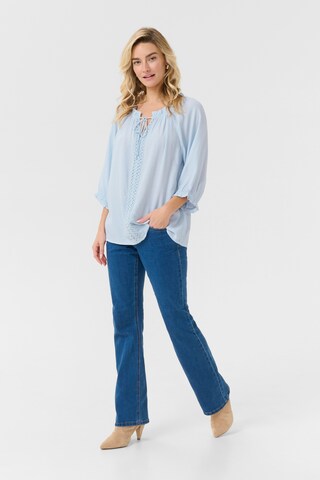 Chemisier 'Nana' Cream en bleu