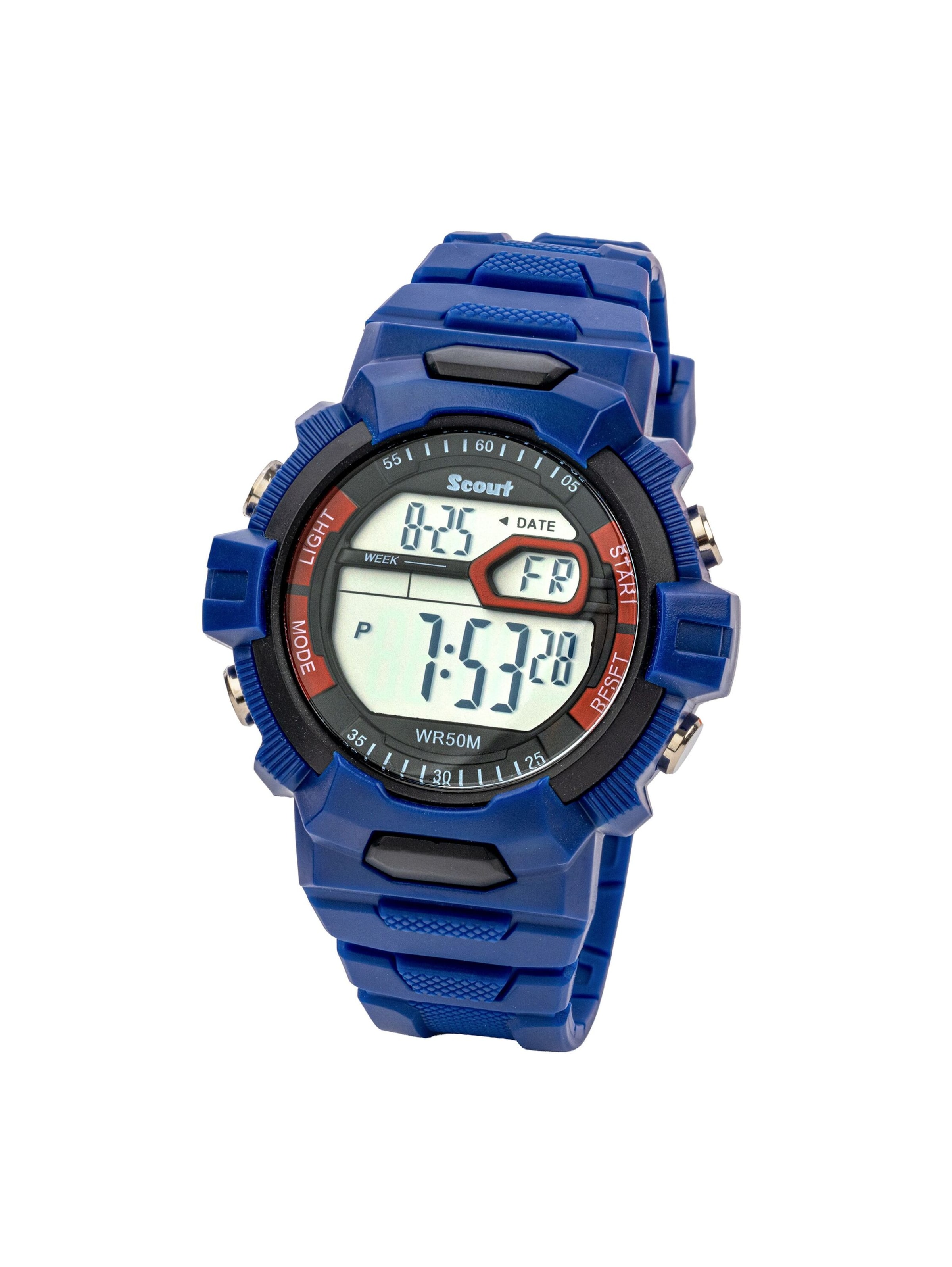 SCOUT Kinderuhr in Blau: Vorderseite