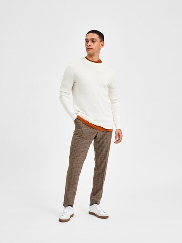 SELECTED HOMME Sweater 'Maine' in White