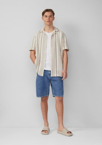 QS Comfort Fit Hemd in Beige