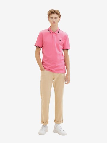 TOM TAILOR DENIM Poloshirt in Pink