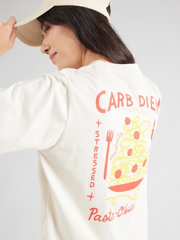 T-shirt 'Carb Diem' Iriedaily en blanc