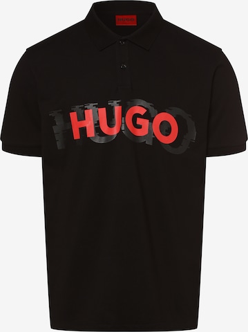 HUGO Тениска 'Dristofano' в черно: отпред