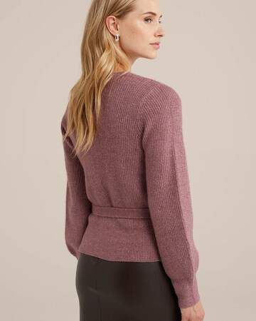 WE Fashion Knit cardigan in Purple