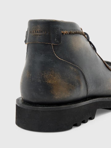 AllSaints - Botas com atacadores em castanho
