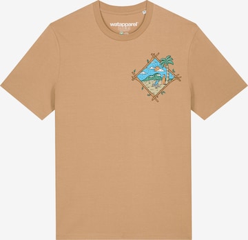 Watapparel T-Shirt ' Beach is calling ' in Beige: Vorderseite