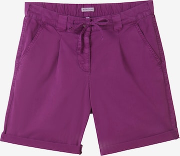 TOM TAILOR Regular Chino Pants in Purple: front
