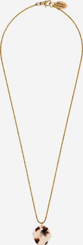 Fräulein Wunder Kette 'Acetat Alice Gold' in Beige: Vorderseite