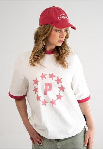 Maglietta 'Stars Contrast' di Prohibited in bianco