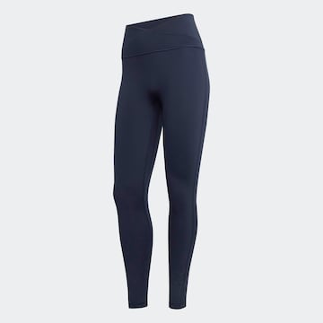 ADIDAS PERFORMANCE Workout Pants 'Studio All Me' in Blue: front