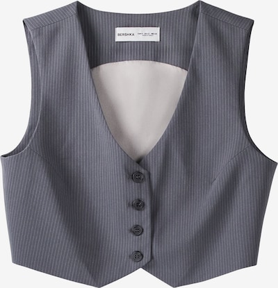 Bershka Suit vest in Dark grey / White, Item view