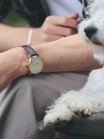 Lucleon Analog Watch 'Laurens' in Brown