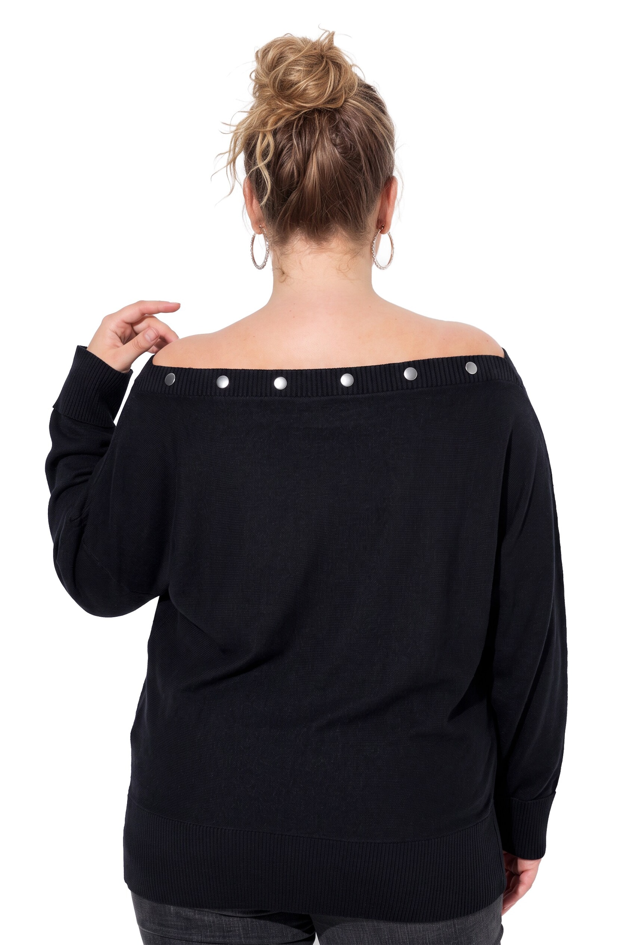 Ulla Popken Pullover in Schwarz