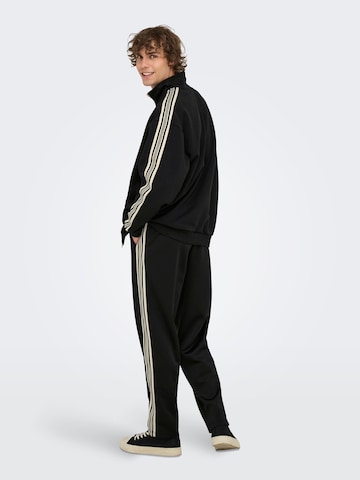 Only & Sons Sweat jacket 'ONSRiber' in Black