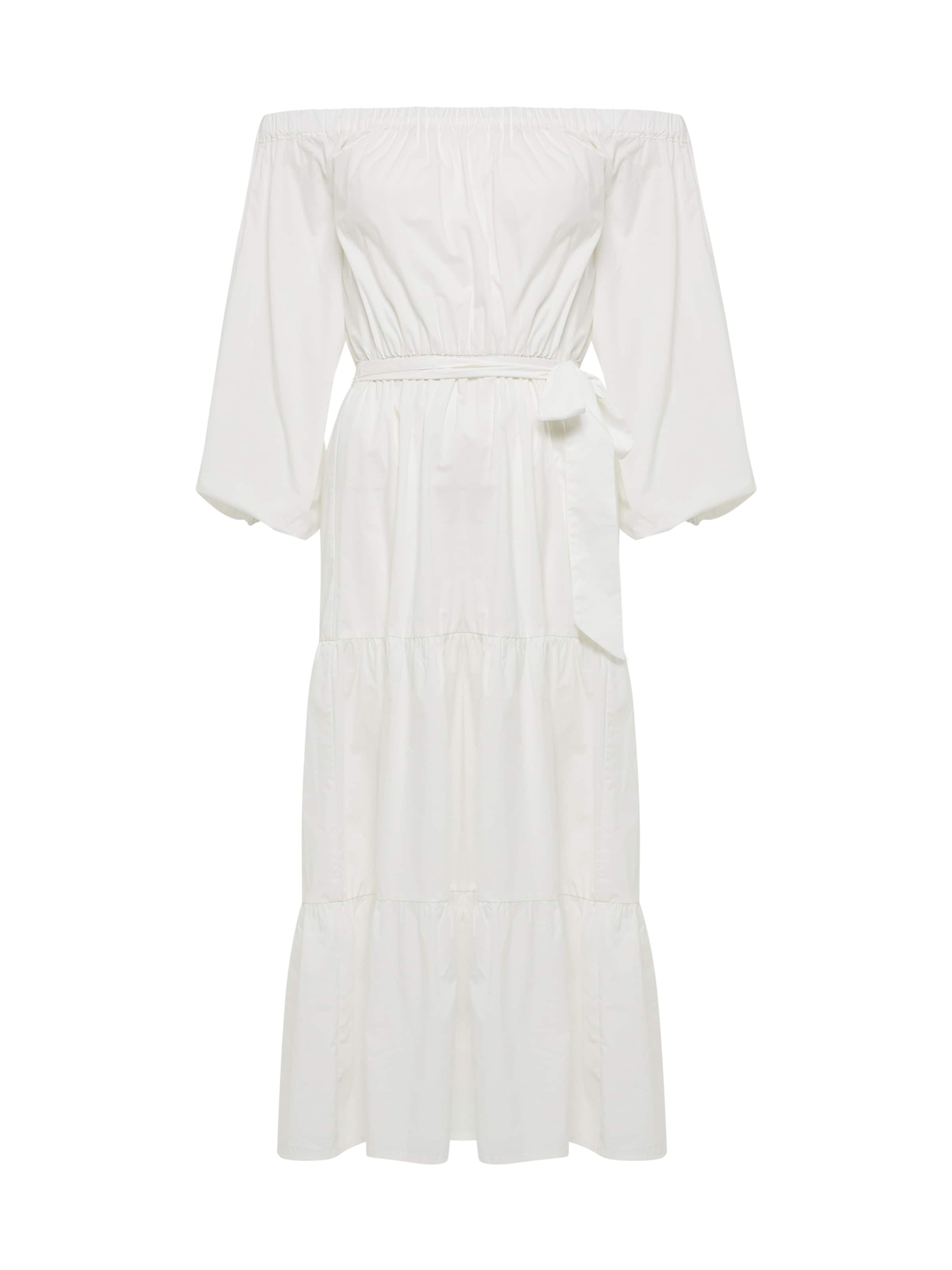 Tussah Dress 'LIAH' in White: front