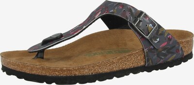 BIRKENSTOCK Zehentrenner 'Gizeh' in grau / oliv / pink / schwarz, Produktansicht