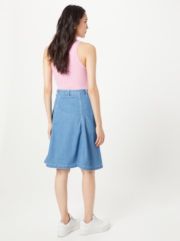 Levi's Made & Crafted Rok 'LMC Petal Skirt' in Blauw