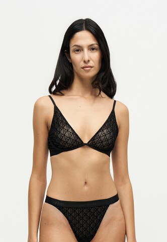 Calvin Klein Underwear Trojuholníky Podprsenka - Čierna: predná strana