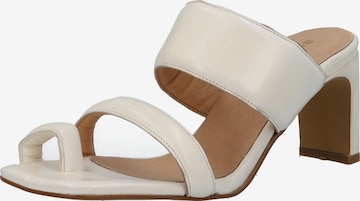 Bianco T-Bar Sandals 'FABLE' in White: front