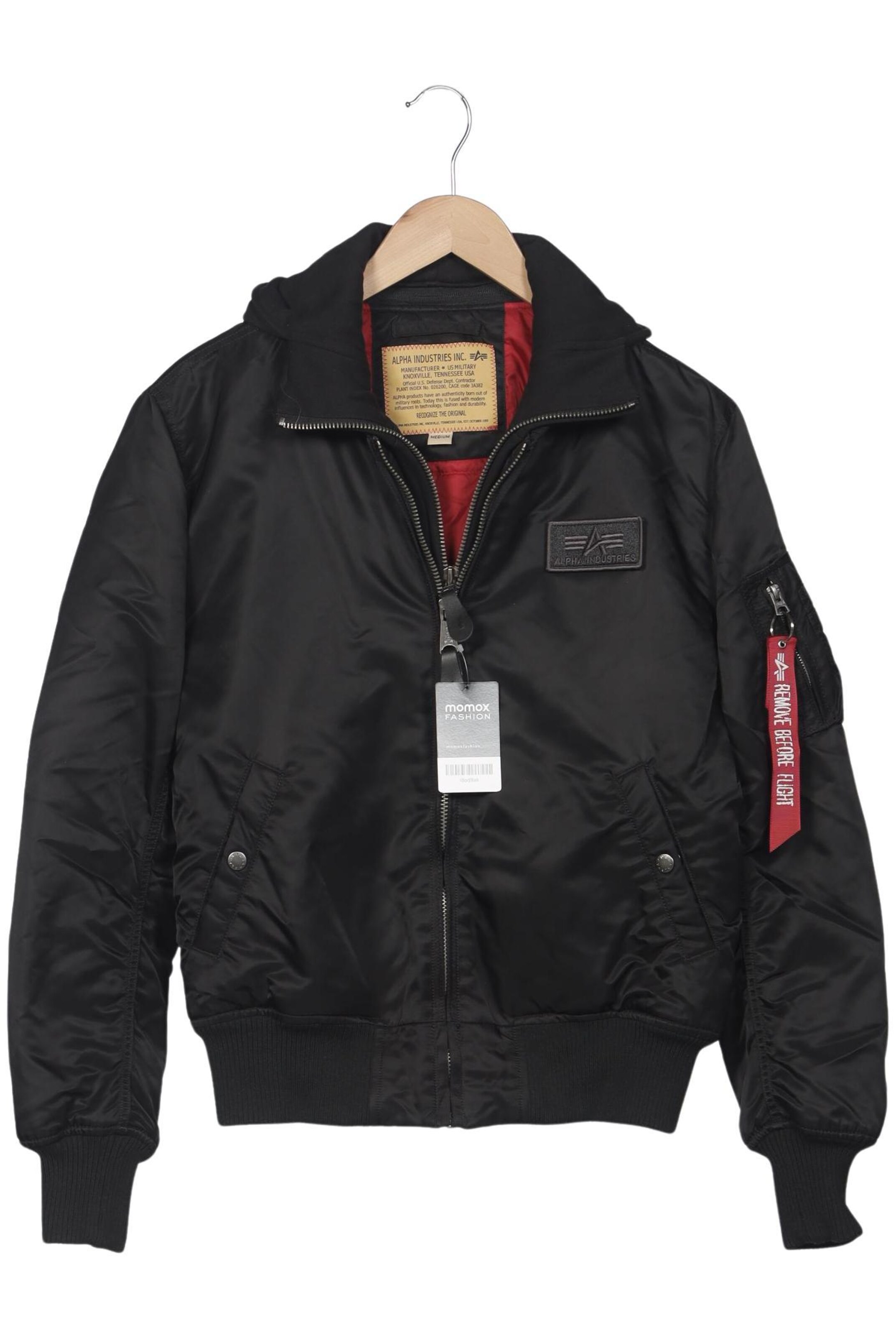 ALPHA INDUSTRIES Jacket & Coat in M in Black: front