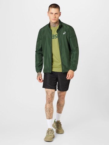 ASICS Спортивная куртка в Зеленый
