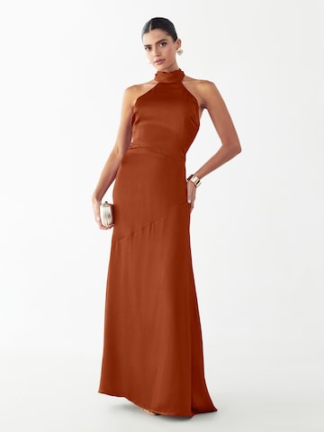 BWLDR Βραδινό φόρεμα 'Shaw' σε μπρονζέ: μπροστά