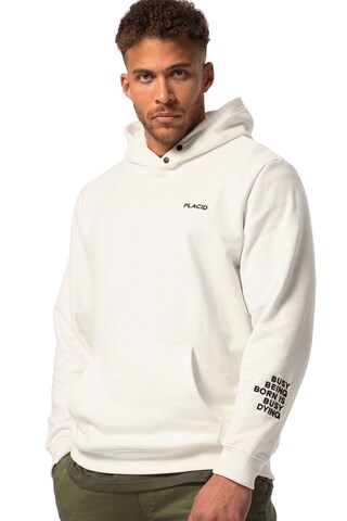 Sweat-shirt STHUGE en blanc : devant