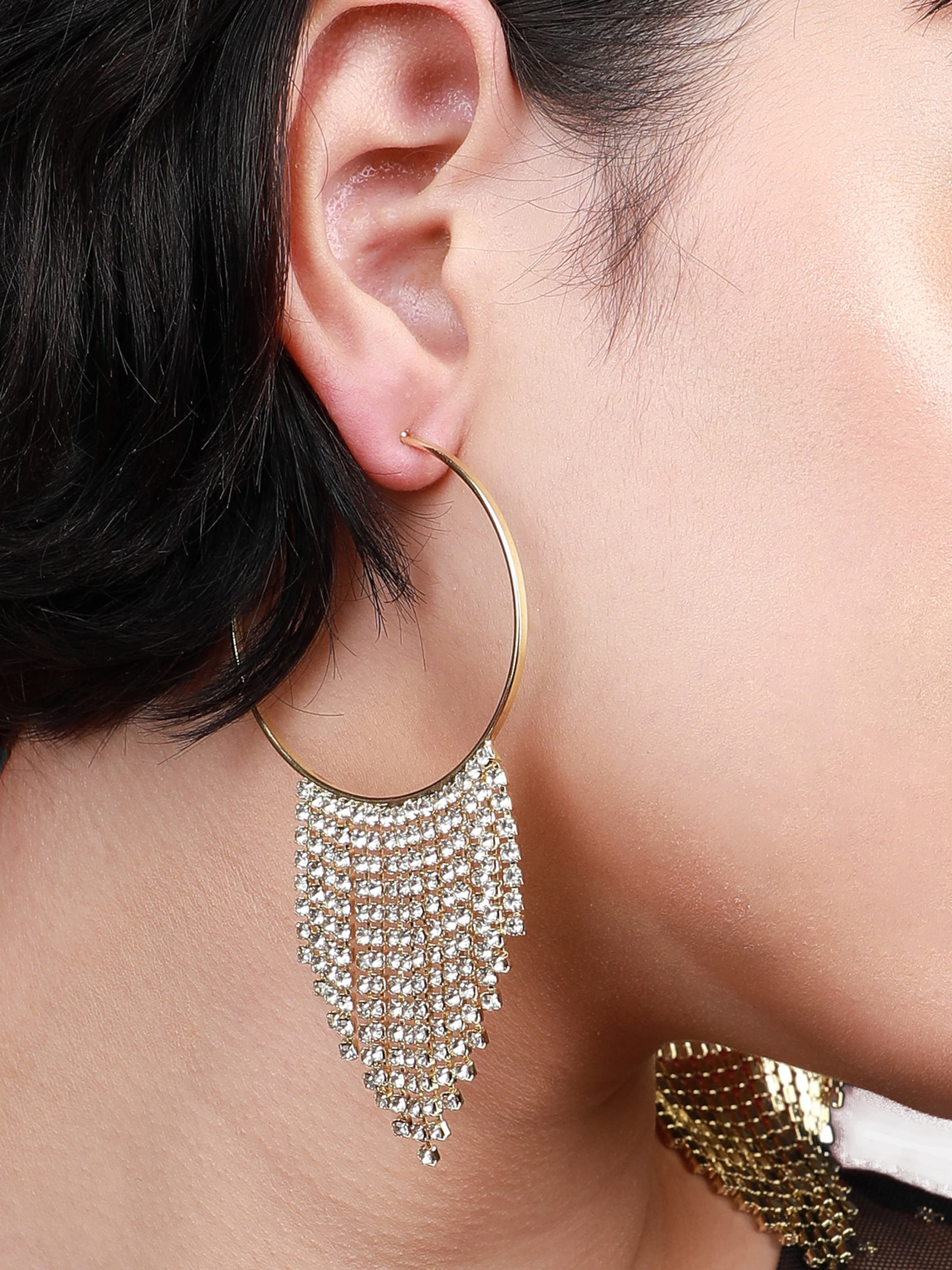 Cercei 'Suneta' de la SOHI pe auriu: față