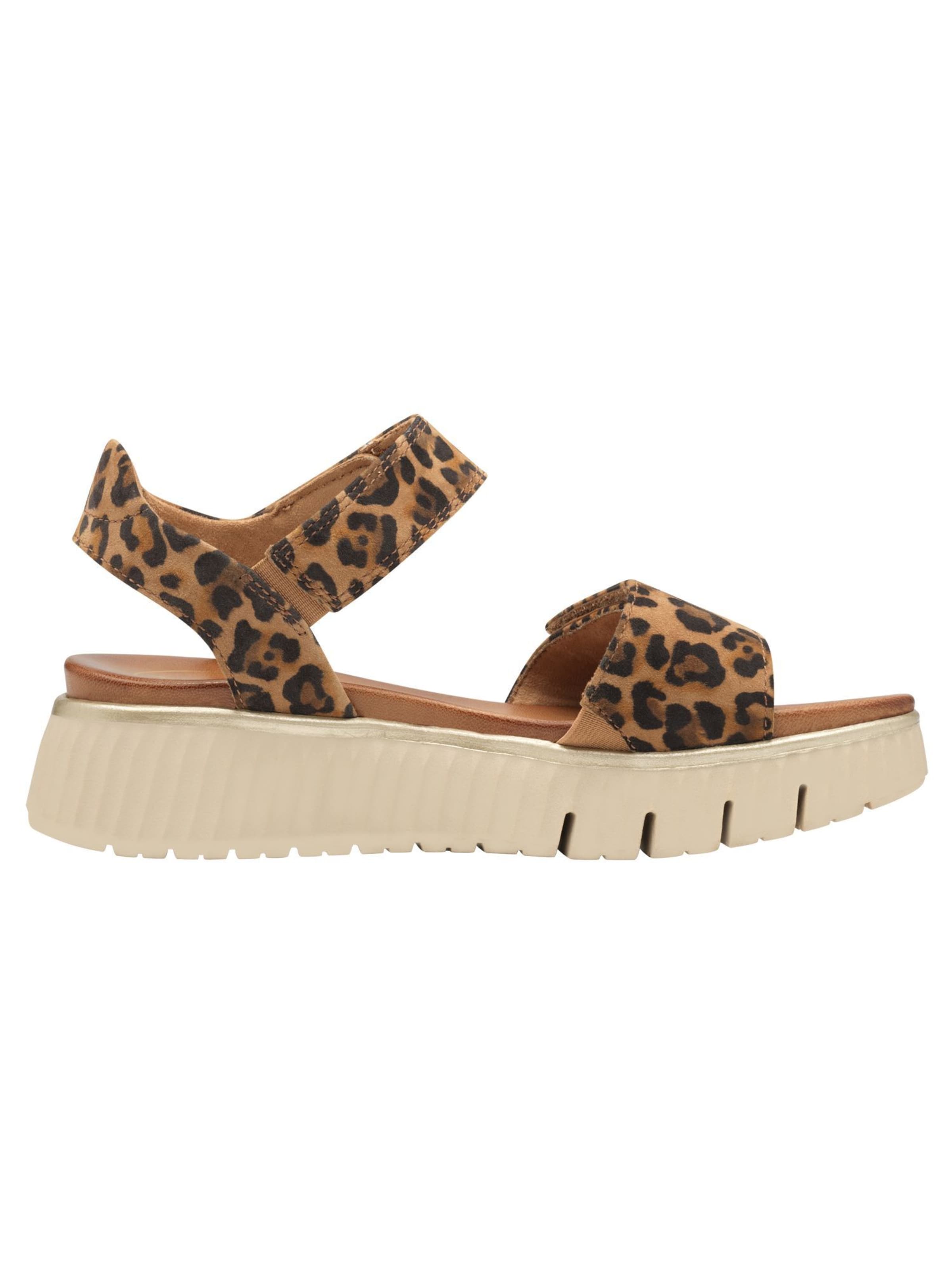 Tamaris Wide Fit Sandals in Beige