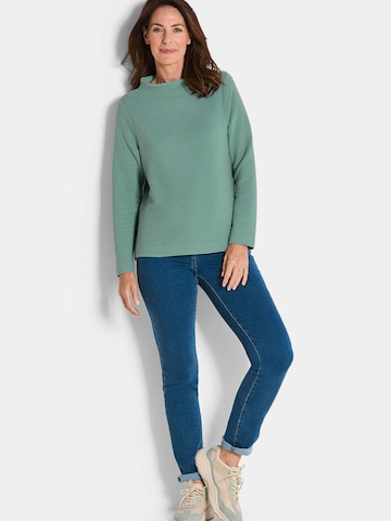 Goldner Sweatshirt in Grün