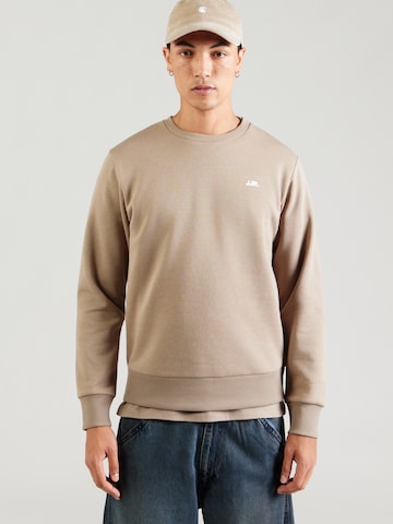 Sweat-shirt JJ Rebel en beige : devant