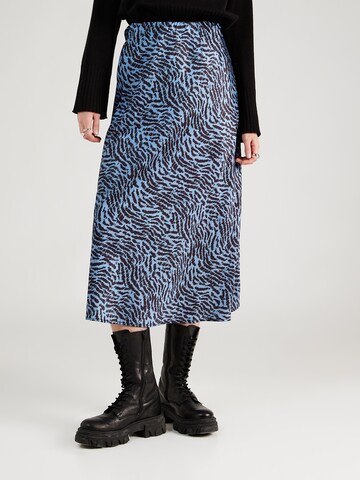 PIECES Rok 'NANINE' in Blauw: voorkant