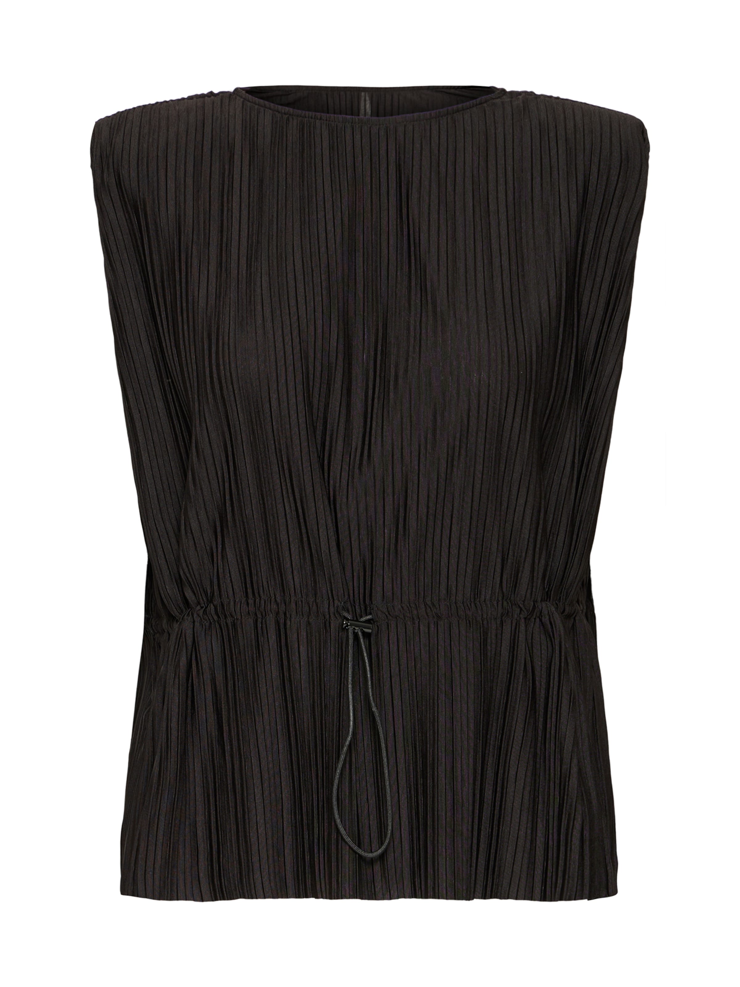 ICHI Blouse 'IHMIKALA' in Zwart: voorkant