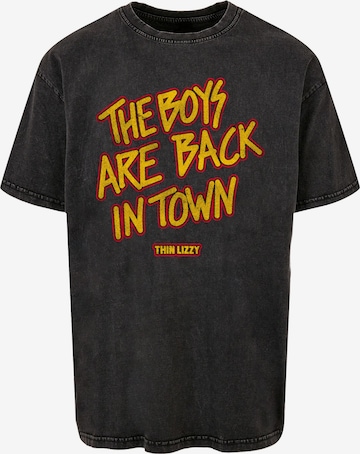 Merchcode T-Shirt 'Thin Lizzy - The Boys Stacked' in Schwarz: predná strana