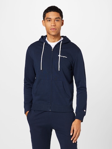 Champion Authentic Athletic Apparel Sweat jacket in Blue: front