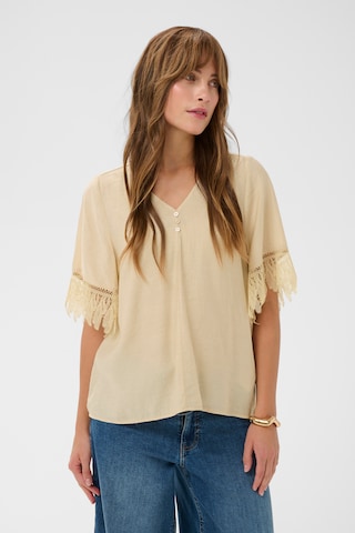 Chemisier 'Brenna' CULTURE en beige : devant