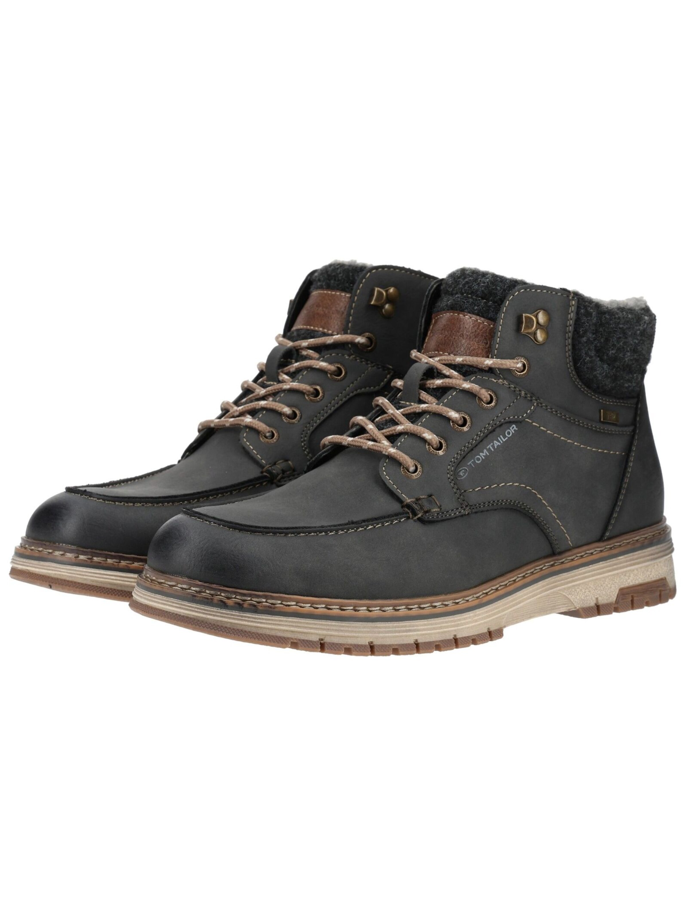 Boots stringati di TOM TAILOR in grigio