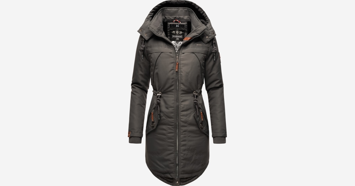 Marikoo Damen Winter Jacke Parka Mantel Winterjacke warm gefüttert Kapuze B807 e Marikoo Damen Winter Jacke Parka Mantel Winterjacke warm gefüttert Kapuze B807 e
