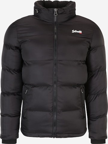 Schott NYC Regular Fit Jacke 'Idaho' in Schwarz: predná strana