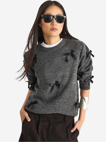 Bianco Lucci Kampsun 'Pullover', värv hall: eest vaates