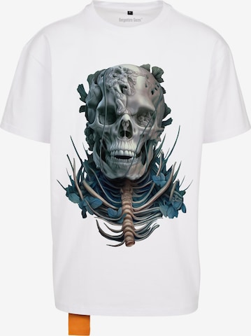 Tricou 'Eroded Heavy' de la Forgotten Faces pe alb: față