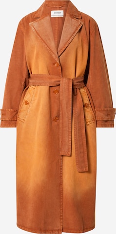 WEEKDAY Between-seasons coat 'Phoenix' in Orange: front