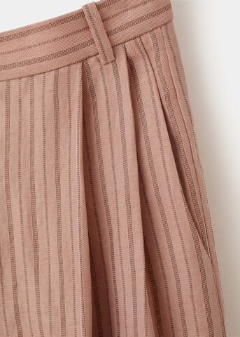 MANGO Wide Leg Hose 'Strappy' in Pink