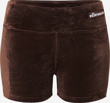 ELLESSE Skinny Housut 'Abbeh' värissä ruskea: etupuoli