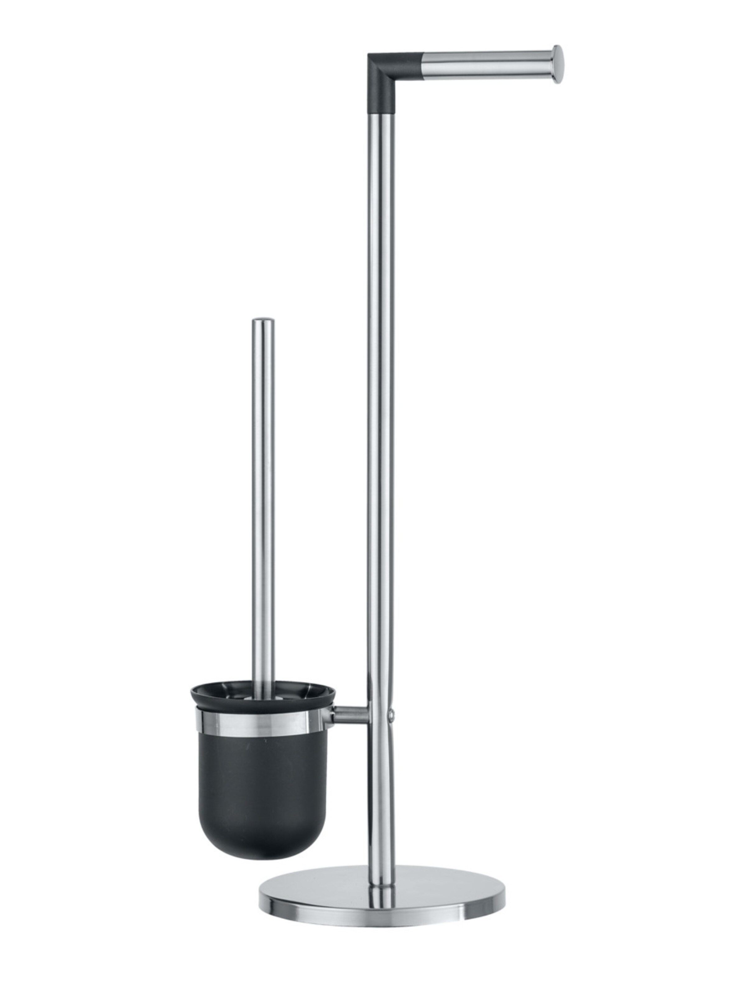 Wenko WC-Garnitur 'Parus' in Silber: Vorderseite