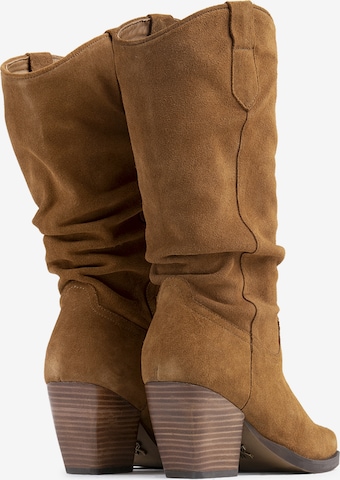 BRONX Cowboy Boots 'Fu-Zzy' in Brown